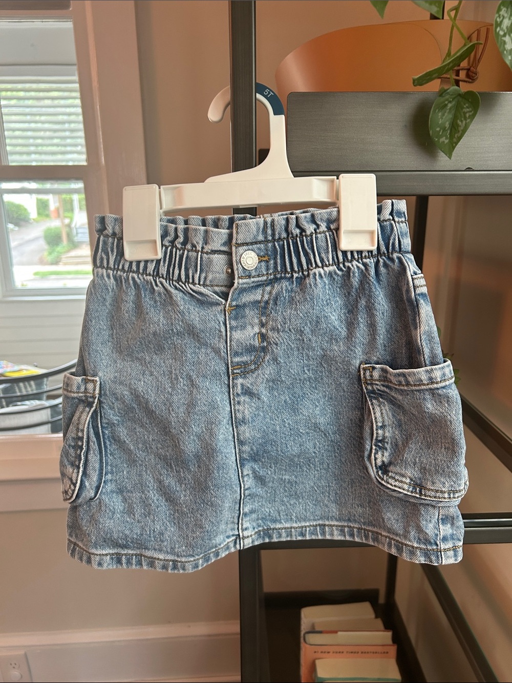 Cat & Jack Light Blue Denim Pocket Skirt